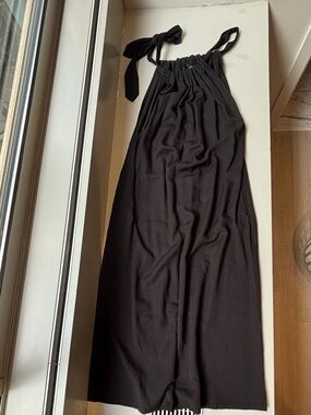 Yohji Yamamoto Limi Feu Black Halter Dress